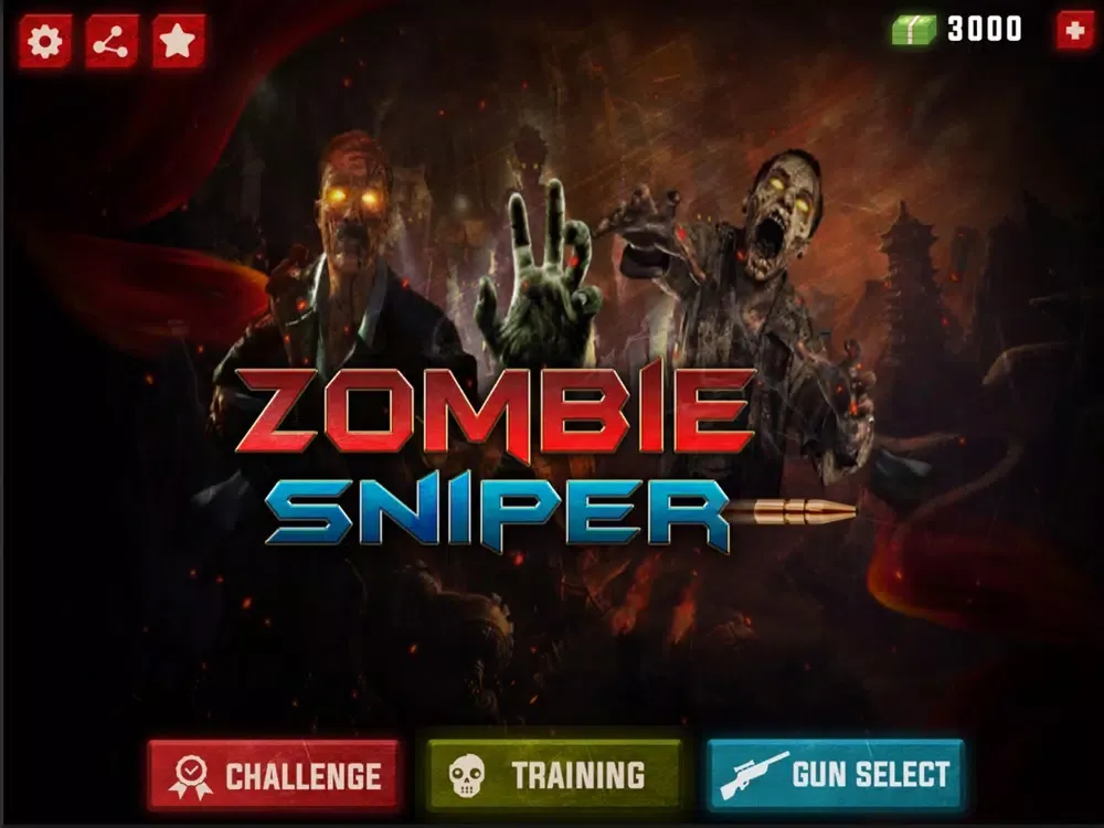 Tangkapan layar Zombie Sniper shooter 3D iPad 