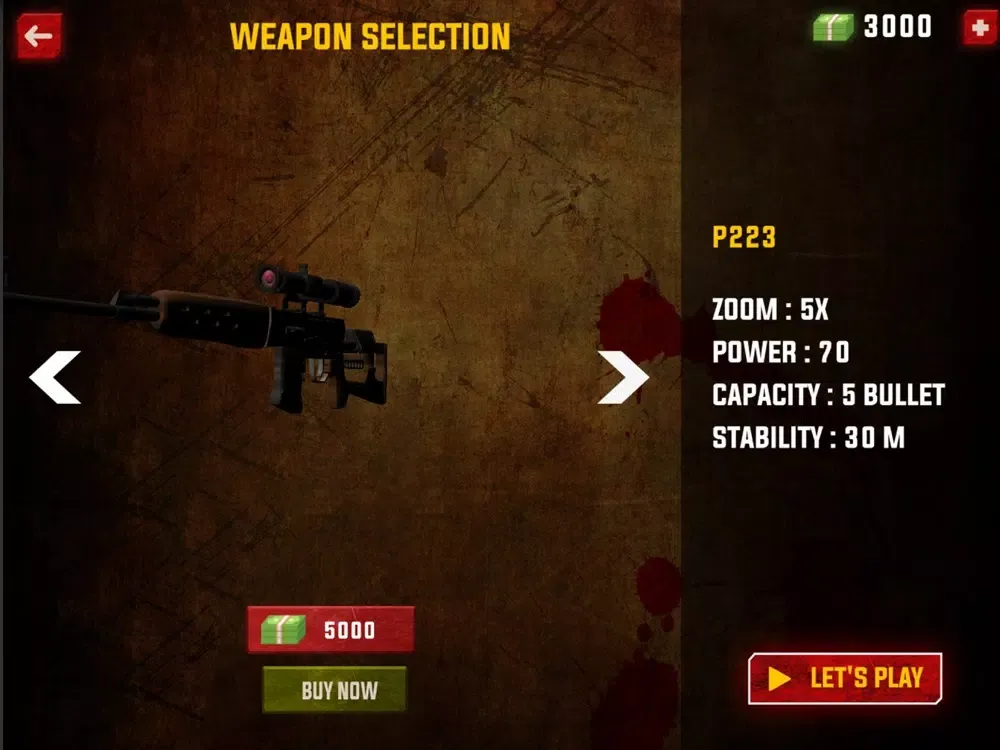 Tangkapan layar Zombie Sniper shooter 3D iPad 