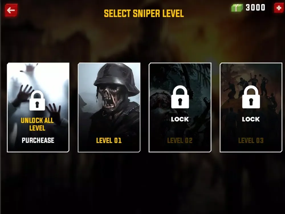 Tangkapan layar Zombie Sniper shooter 3D iPad 
