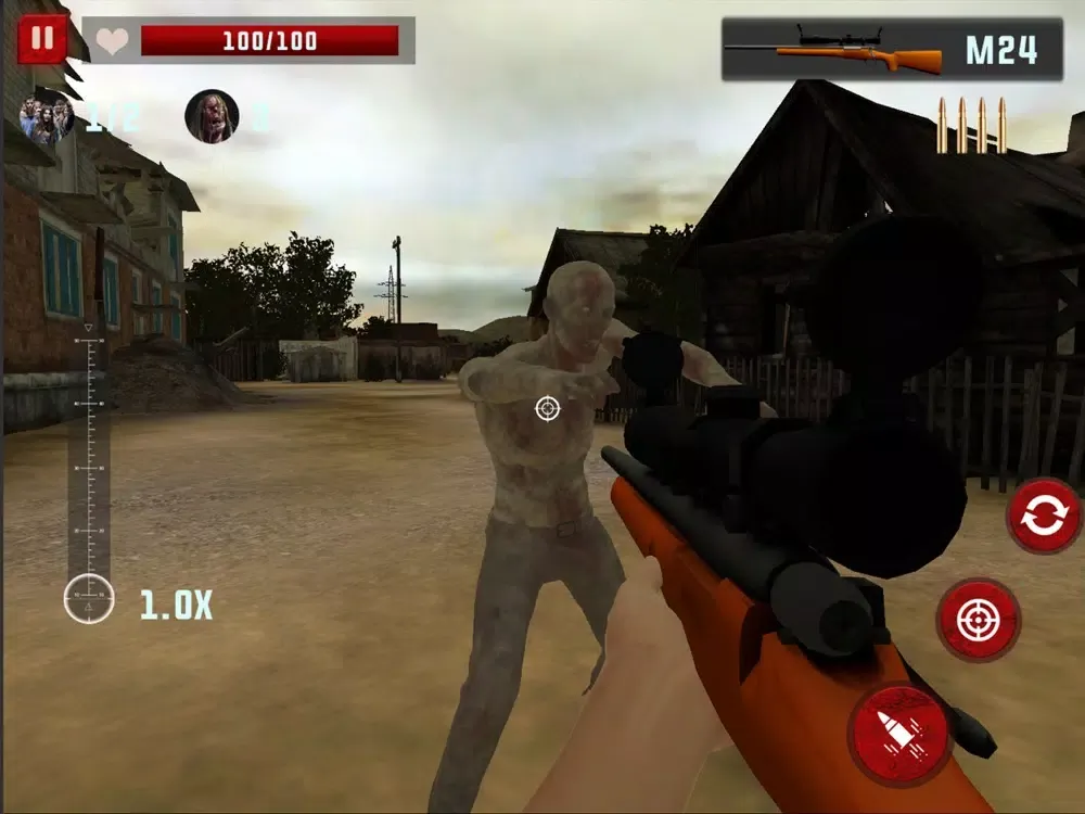 Tangkapan layar Zombie Sniper shooter 3D iPad 