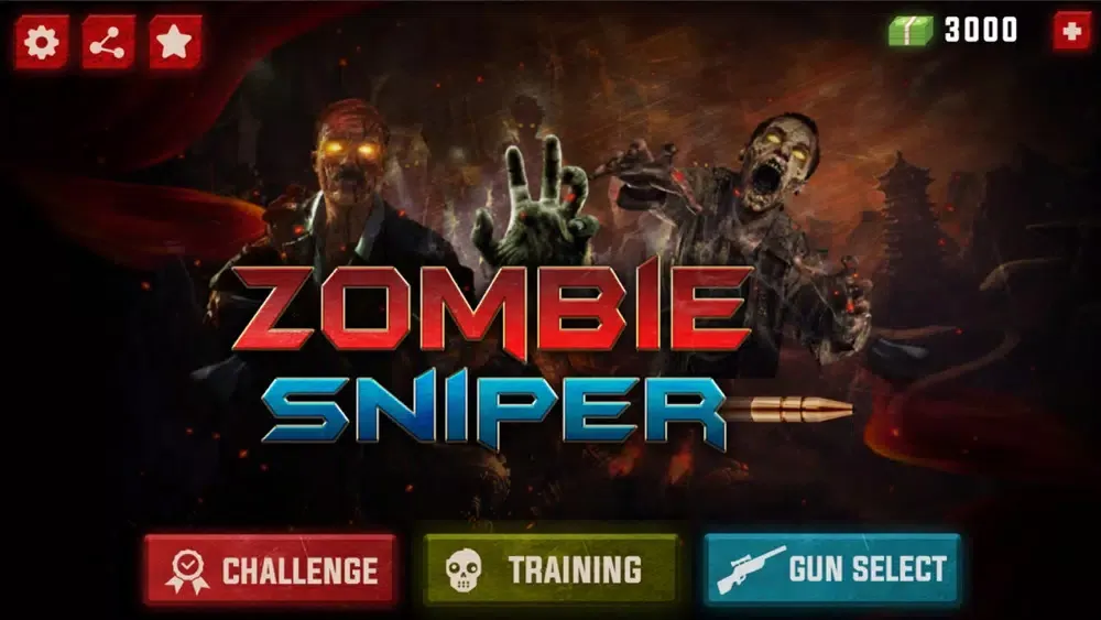 Tangkapan layar Zombie Sniper shooter 3D
