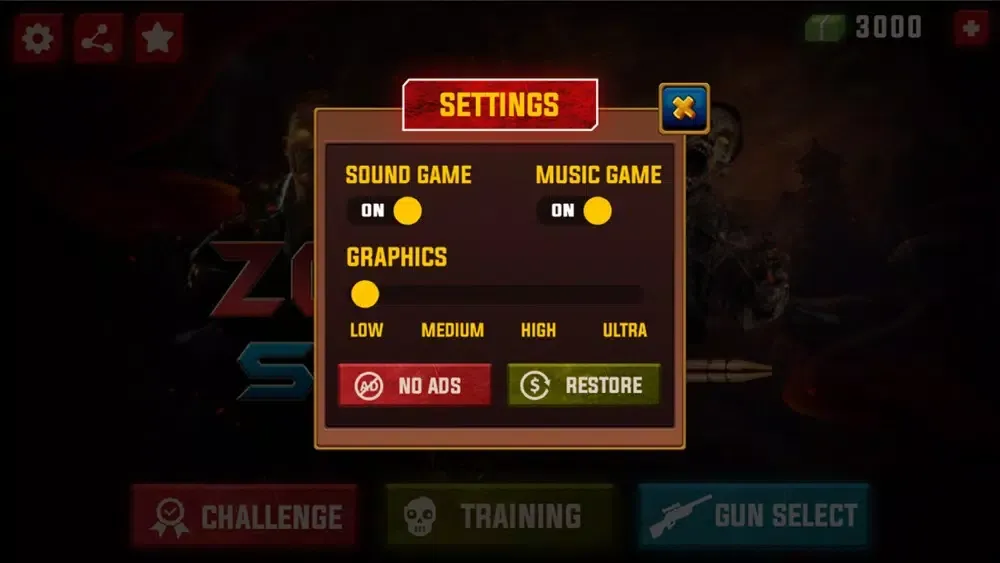 Tangkapan layar Zombie Sniper shooter 3D