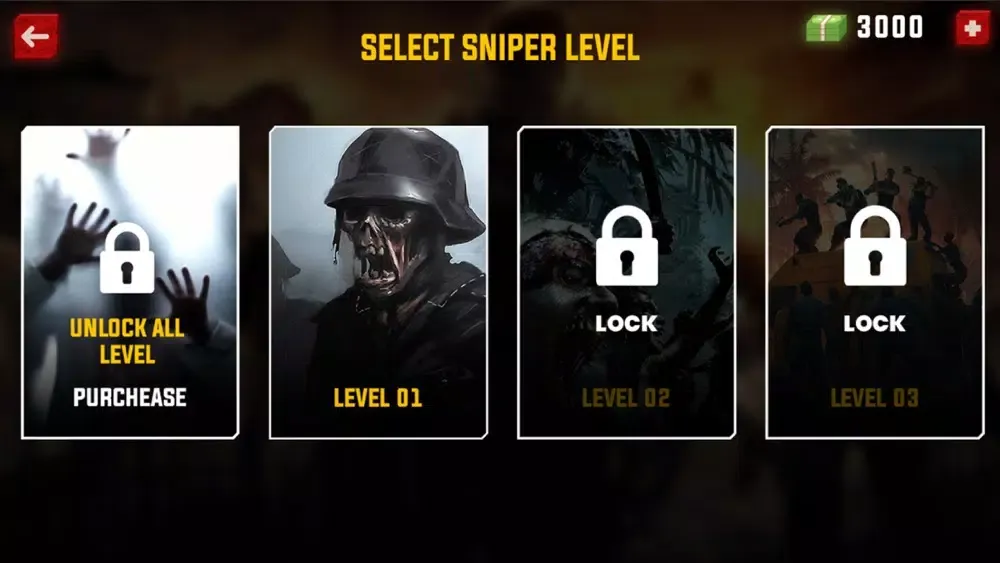 Tangkapan layar Zombie Sniper shooter 3D