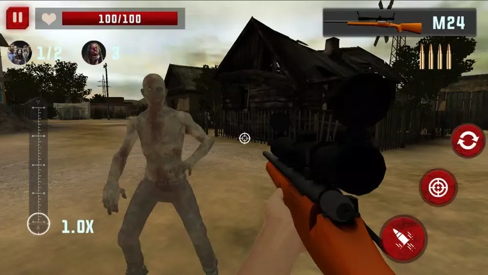 Tangkapan layar Zombie Sniper shooter 3D
