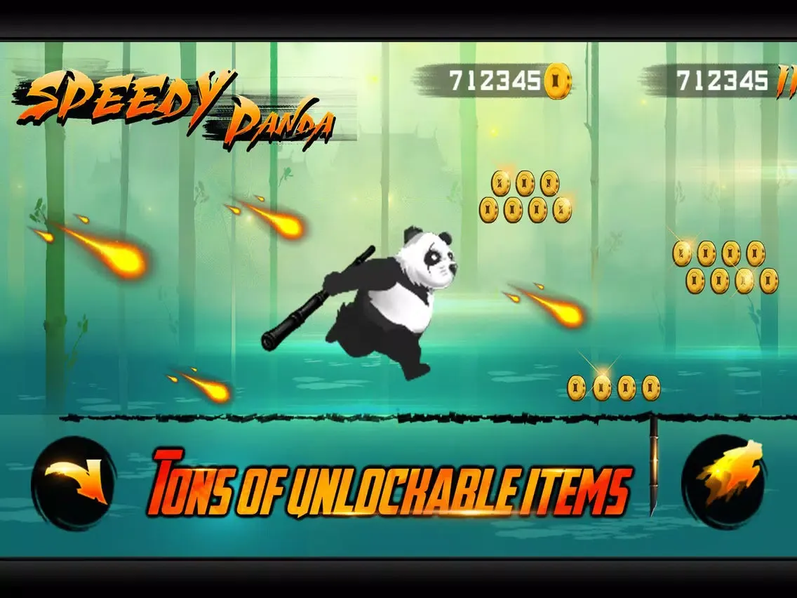 Capturas de tela do Speedy Panda- Running Game iPad 