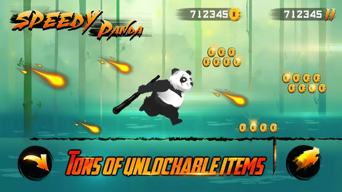 Capturas de tela do Speedy Panda- Running Game