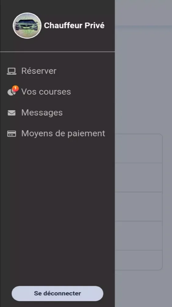 Capturas de pantalla de Chauffeur Privé