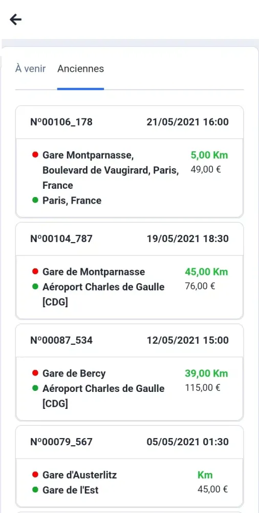 Capturas de pantalla de Chauffeur Privé