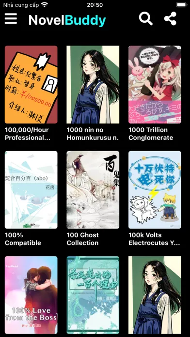 Capturas de pantalla de Novels Buddy - Top Novels App