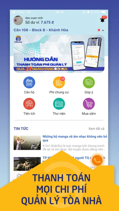 eHome - Tiện ích chung cư স্ক্রিনশট