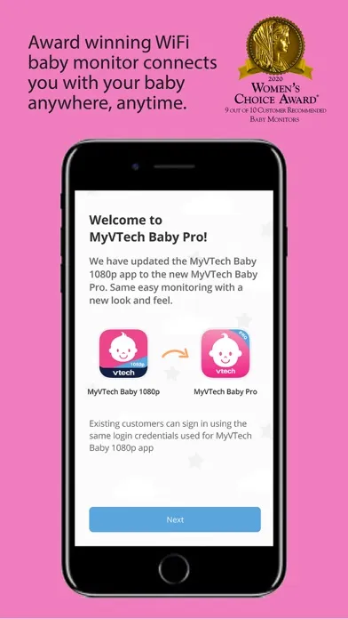 Tangkapan layar MyVTech Baby Pro