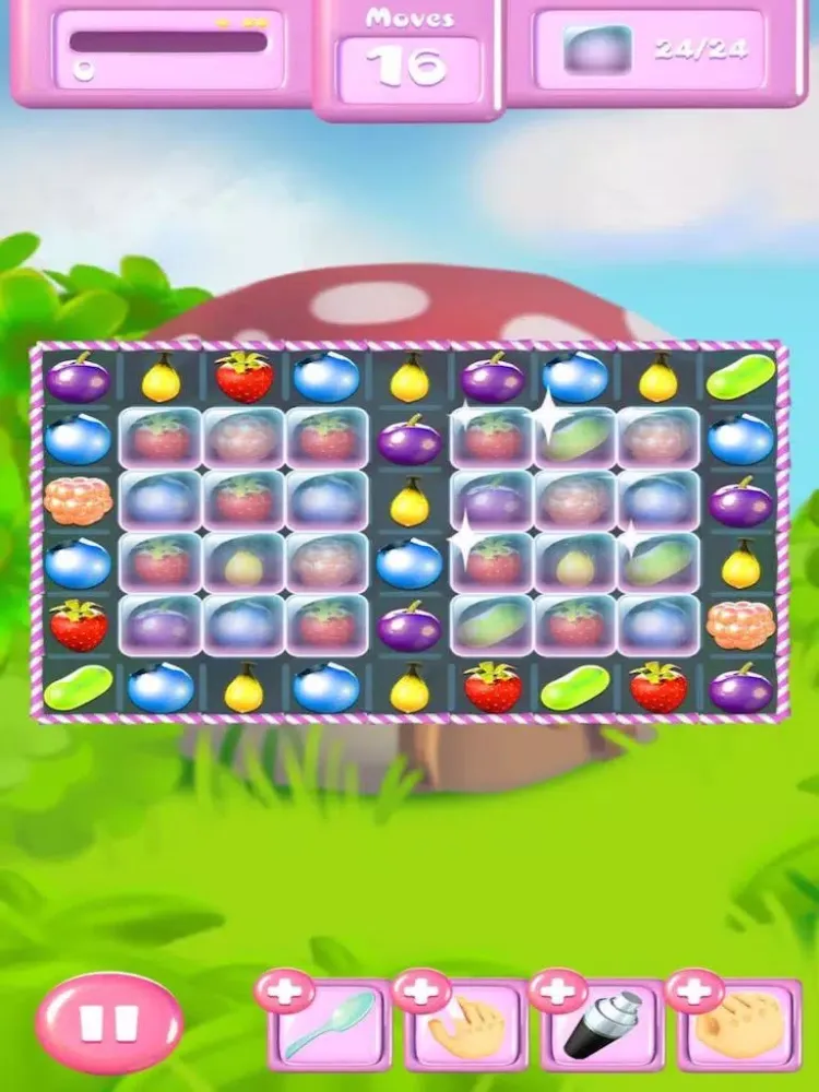 Ảnh chụp màn hình của Three Berry Match - Hardest Game 2016 iPad 