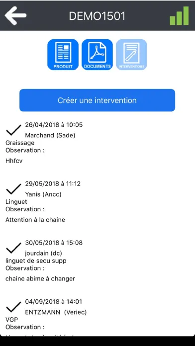 Ảnh chụp màn hình của com.vtic.recherche
