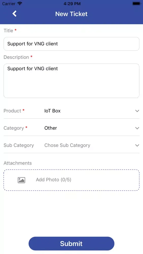 VNG Cloud - Support Ekran Görüntüleri