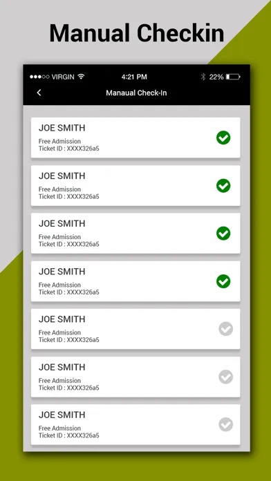 Vtixonline Check-In سکرین شاٹس