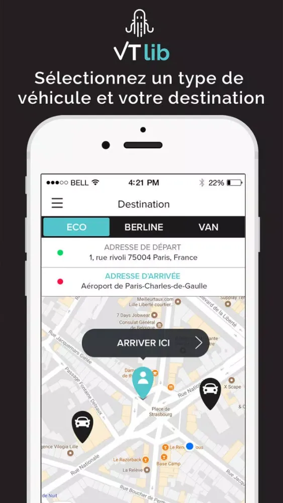 VTLib - Votre Chauffeur Privé應用截圖
