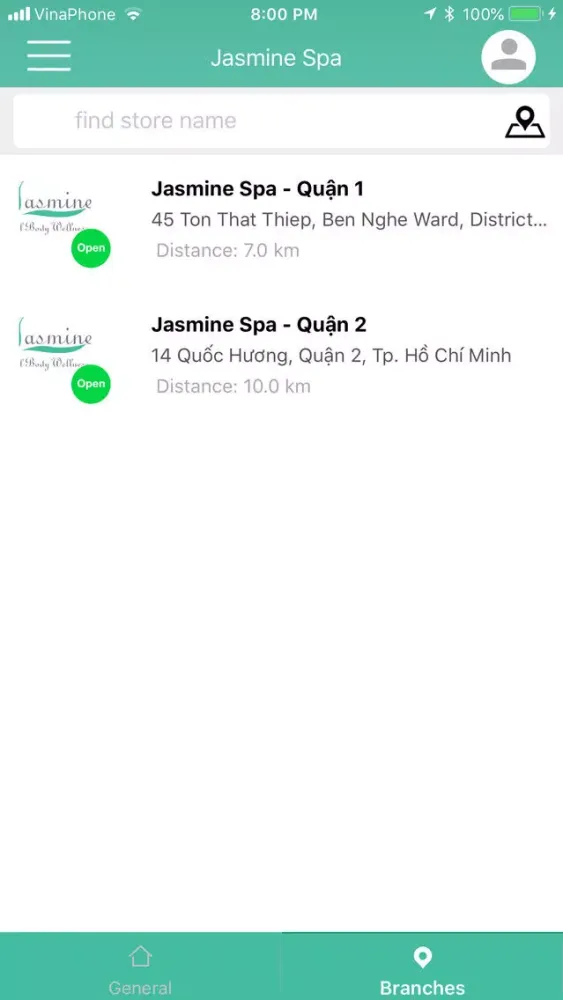 Tangkapan skrin Jasmine Spa