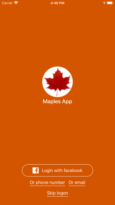 Capturas de tela do Maples App