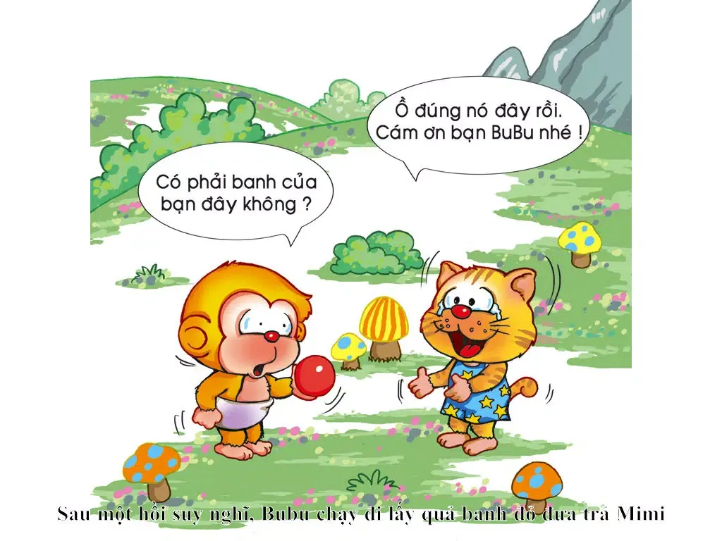 Bubu Tìm Thấy Quả Banh Đỏ - Truyện đọc tiếng Việt iPad  Screenshots