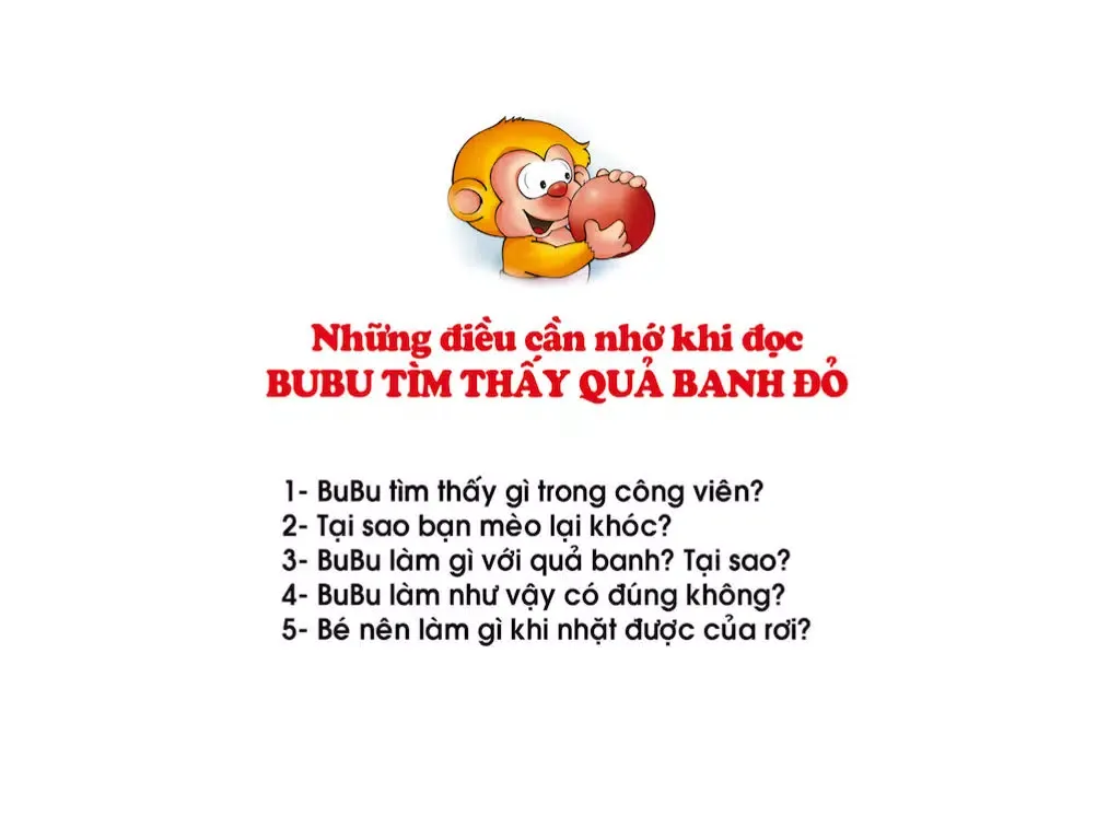 Bubu Tìm Thấy Quả Banh Đỏ - Truyện đọc tiếng Việt iPad  Screenshots
