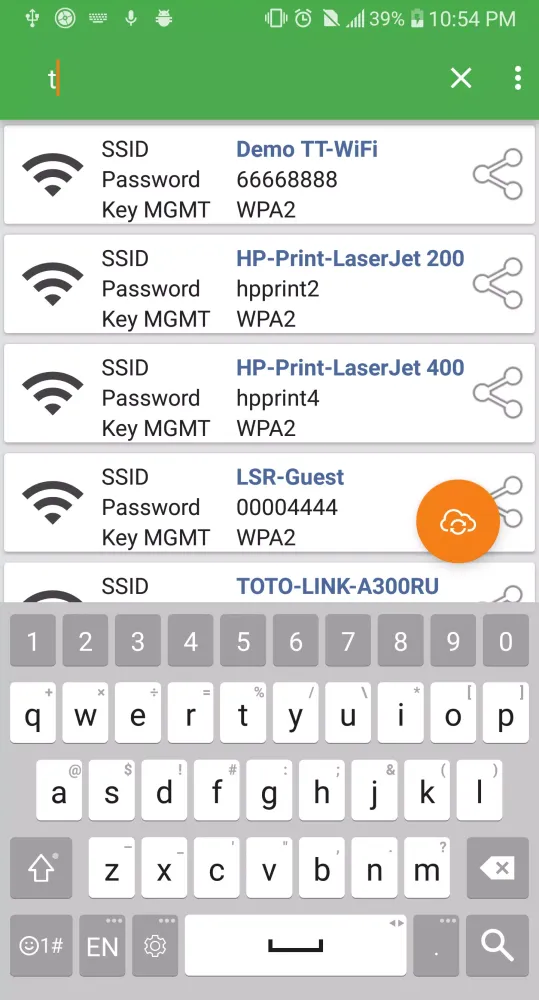 WiFi Password Recovery — Pro Screenshots