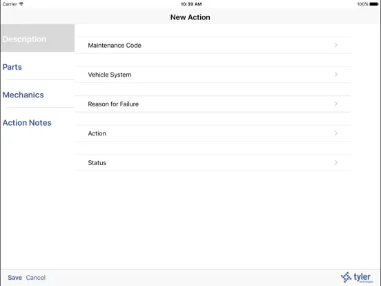 Capturas de pantalla de Fleetvision Work Orders iPad 