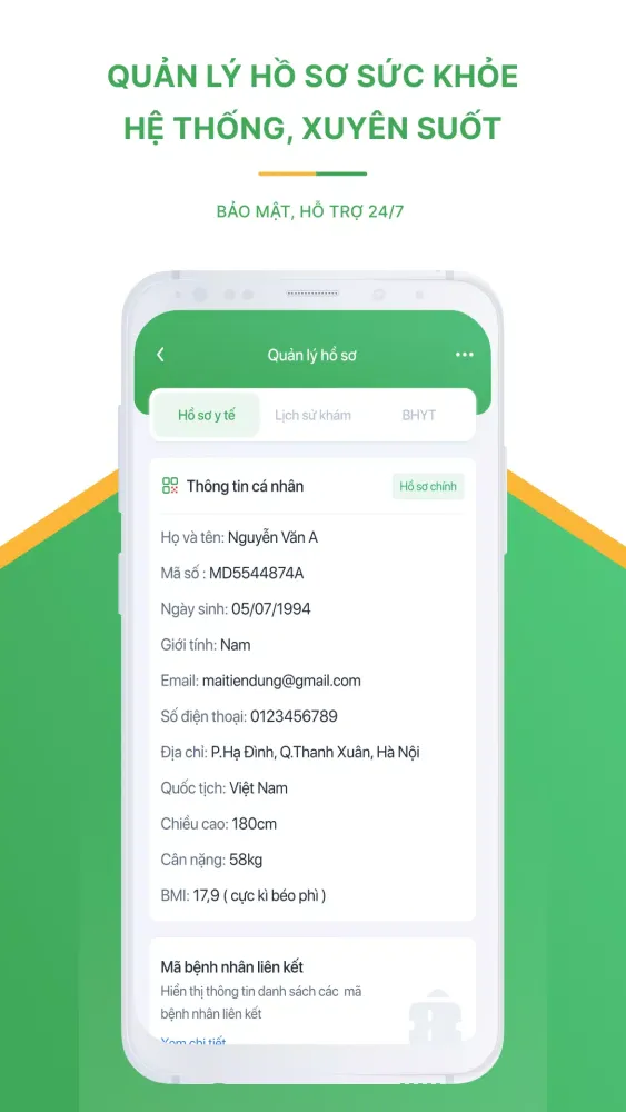 Ảnh chụp màn hình của Bệnh Viện Quân Y 354