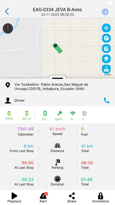 Captures d'écran de GPS Fleet Management Systems