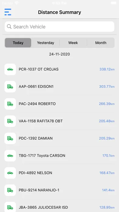 Captures d'écran de GPS Fleet Management Systems