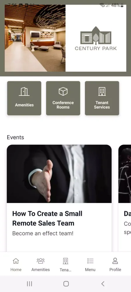 Century Park App Screenshots