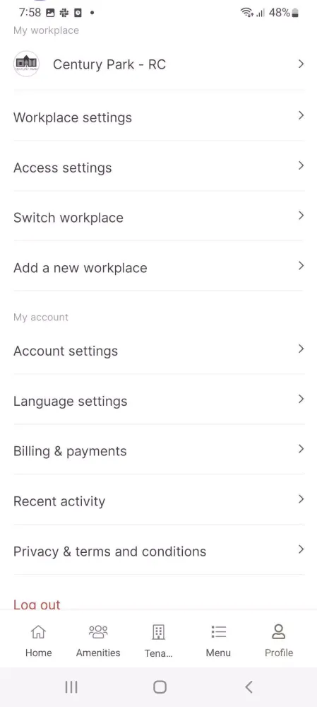 Century Park App Screenshots