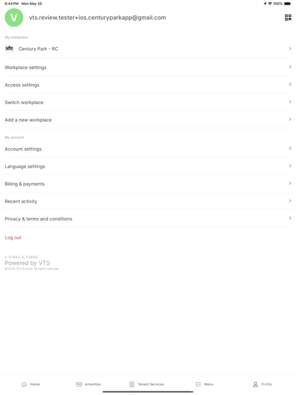 Century Park App iPad  スクリーンショット