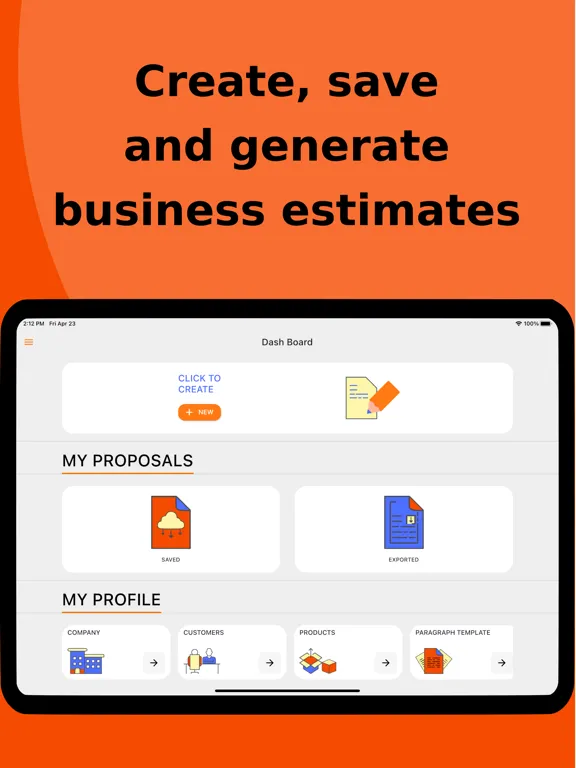 eEstimate - price offer iPad  स्क्रीनशॉट