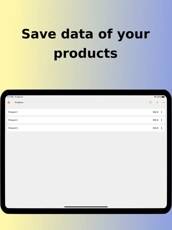 eEstimate - price offer iPad  स्क्रीनशॉट