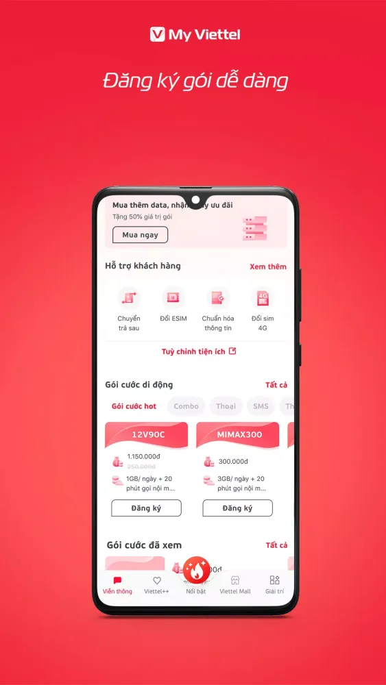 ภาพหน้าจอของ My Viettel