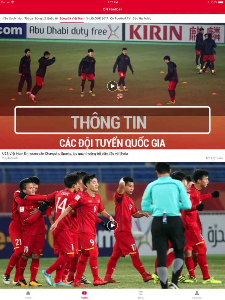 ON Football TV iPad  سکرین شاٹس