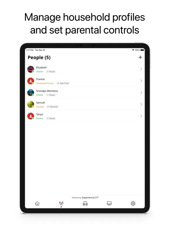 VTX1 CommandIQ iPad  스크린샷