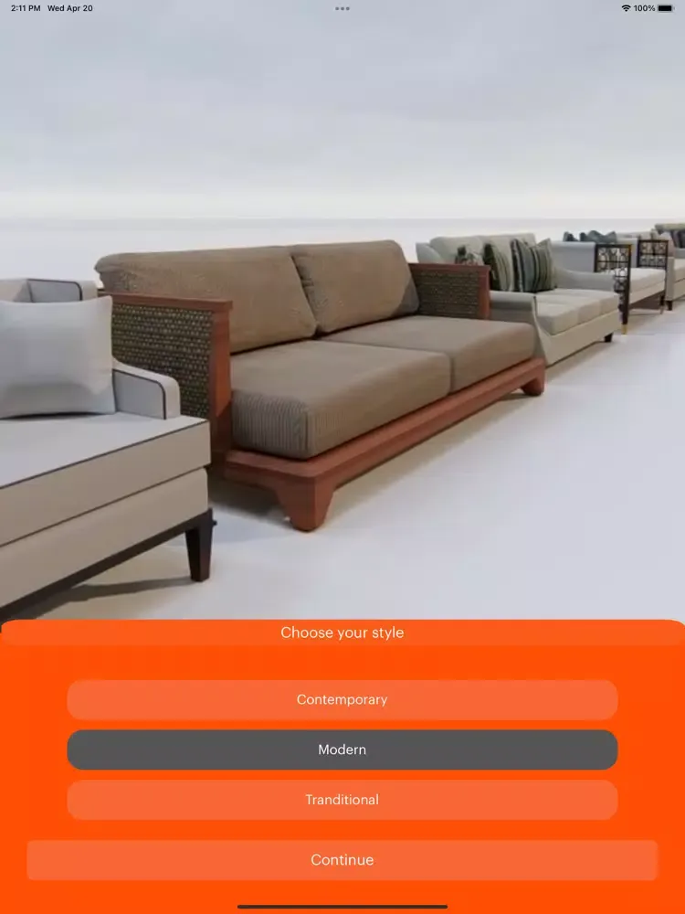 ภาพหน้าจอของ 3D Models Furniture for CAD iPad 