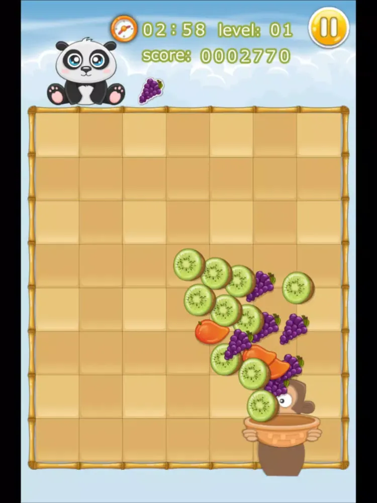 Capturas de tela do Panda want to eat fruit iPad 