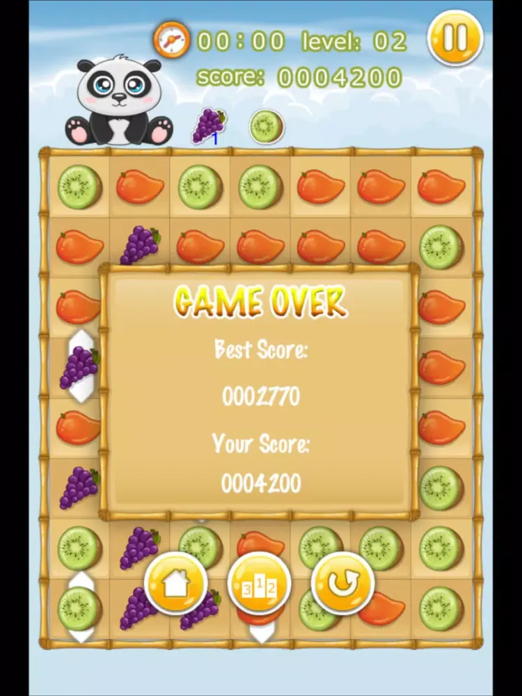 Capturas de tela do Panda want to eat fruit iPad 