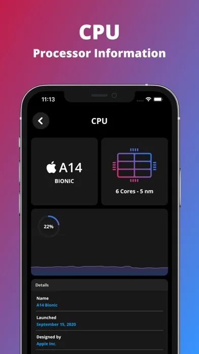 G-CPU:Monitor CPU, RAM, Widget スクリーンショット