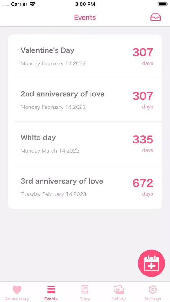 Captures d'écran de Love Diary - Sweet Diary