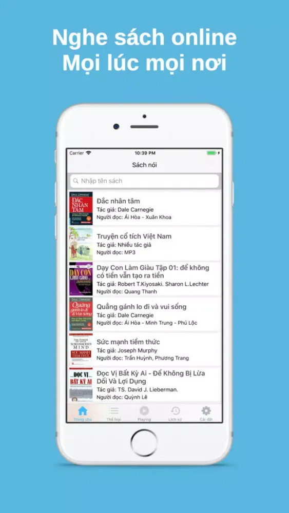 Sách nói online-Audio book mới Screenshots