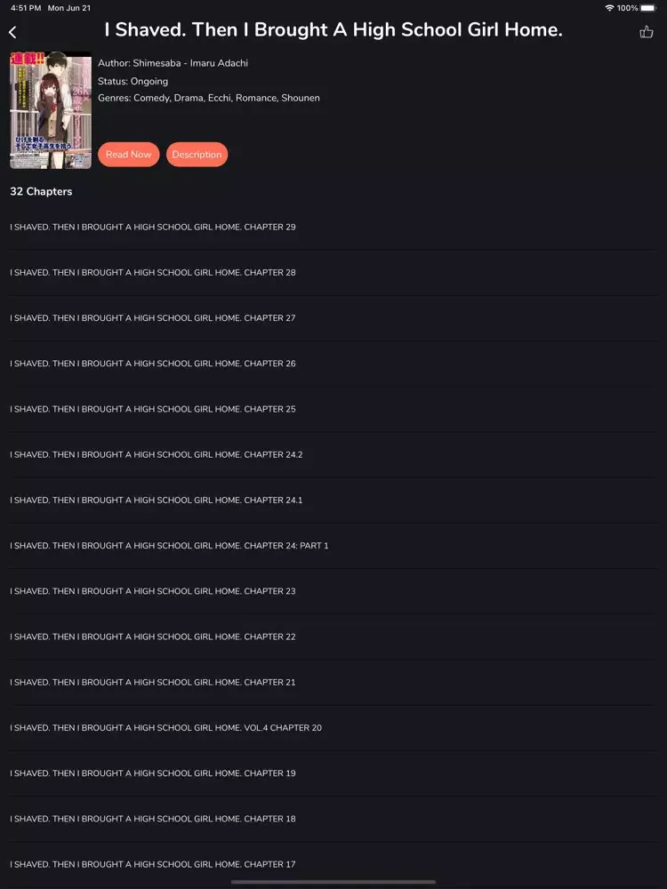MReader - Read Manga Online iPad  Screenshots