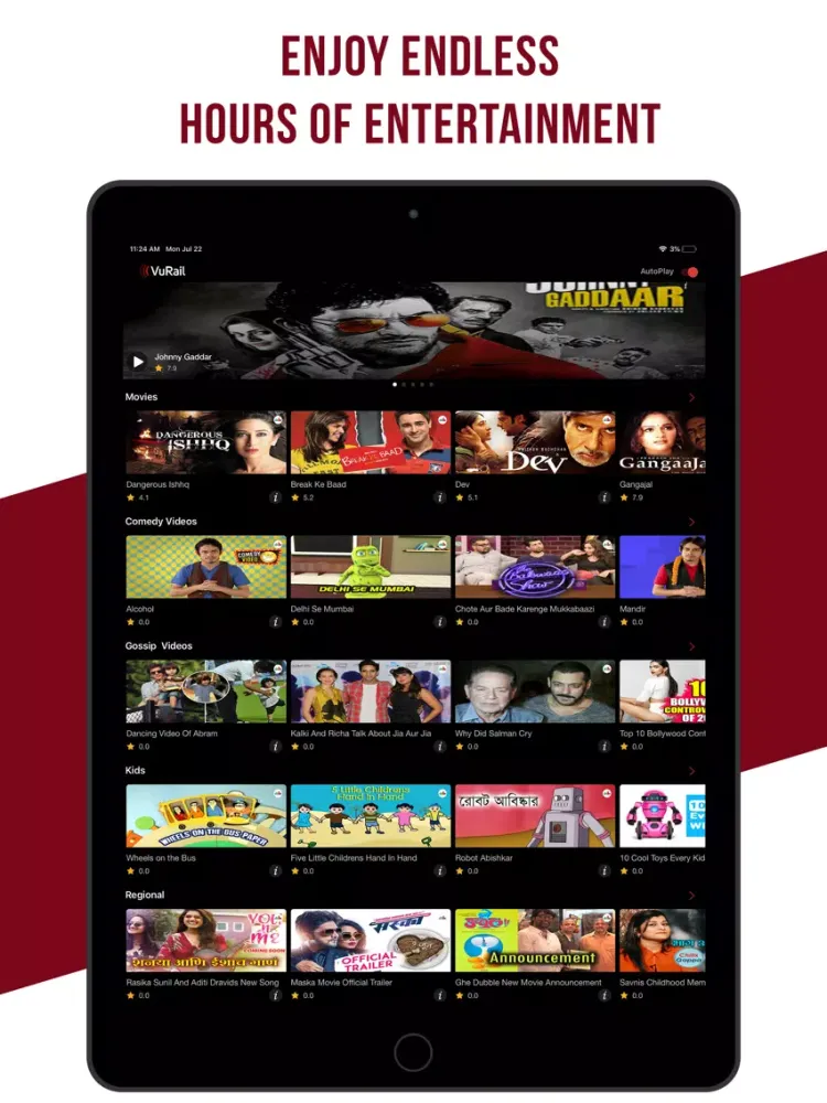VuRail iPad  Screenshots