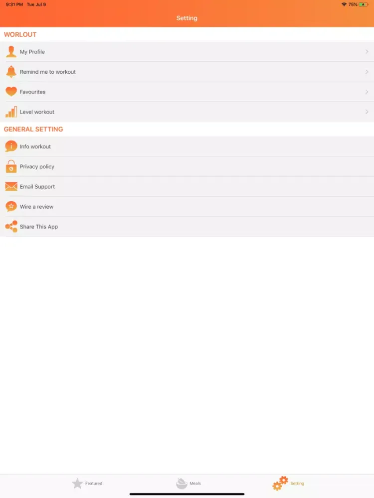30 Day Fitness Workout iPad  スクリーンショット