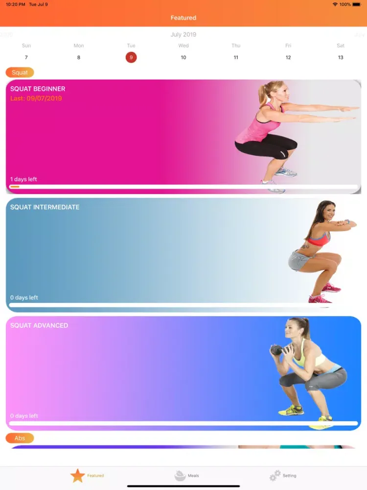 30 Day Fitness Workout iPad  スクリーンショット