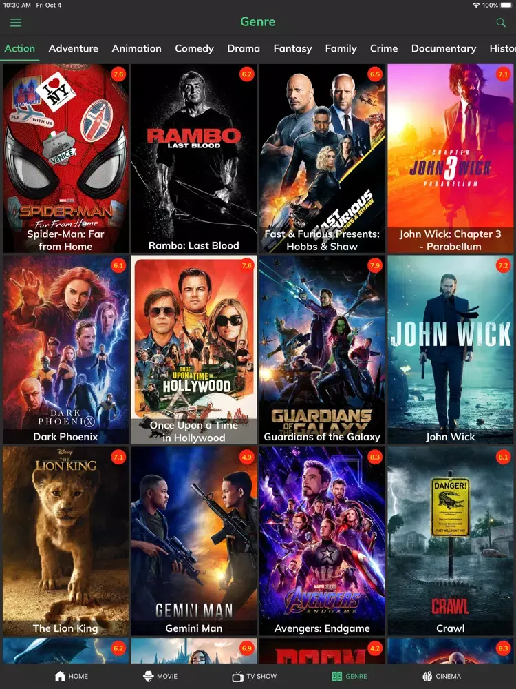 HD Movies - Play Movie Trailer iPad  スクリーンショット