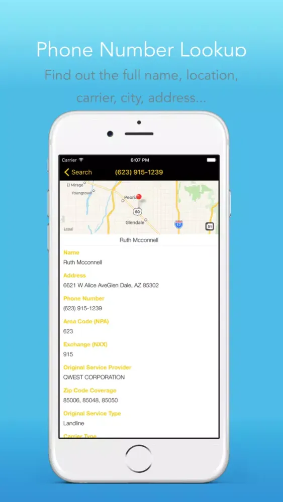 Reverse Phone Lookup & Caller ID Lookup Screenshots