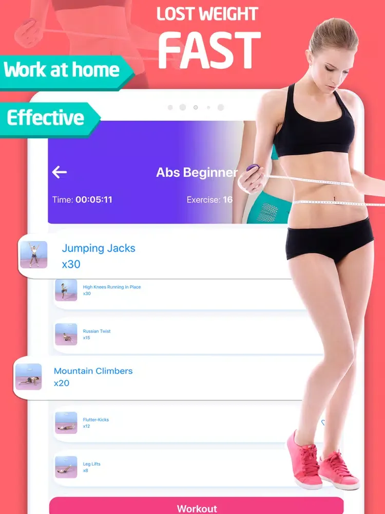 Women Workouts & Weight Loss iPad  Ekran Görüntüleri